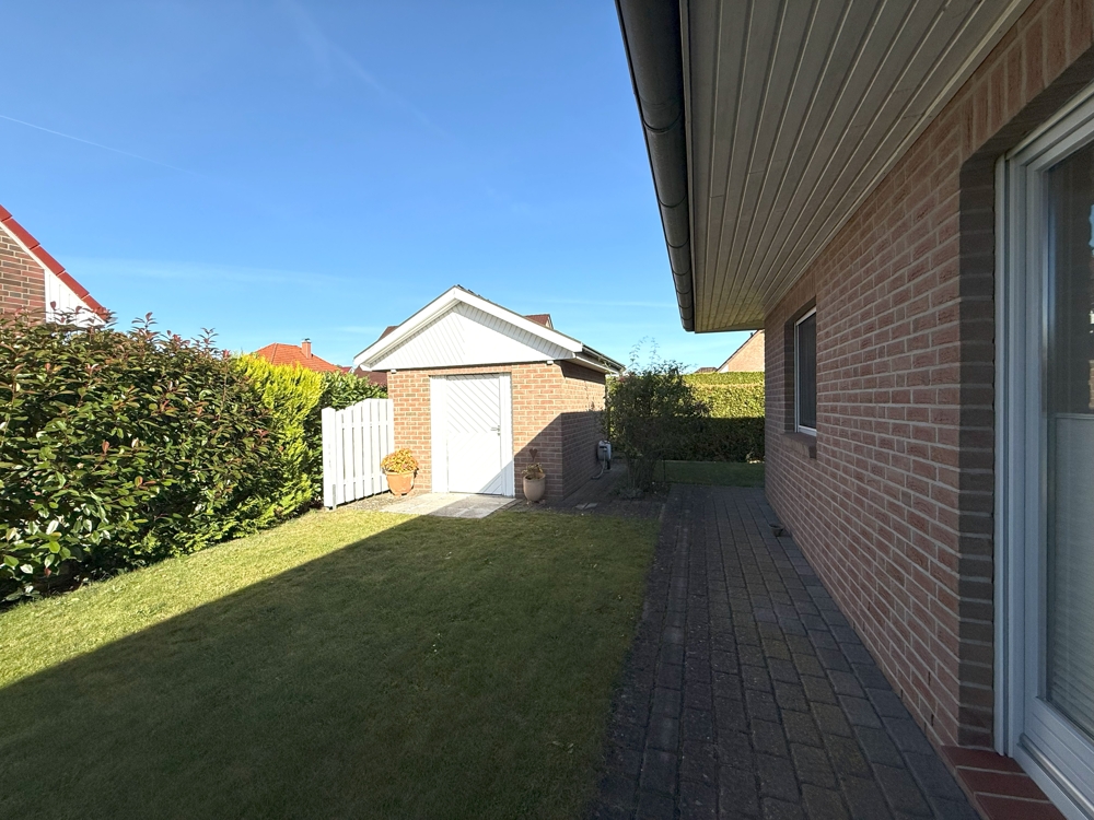 Garten mit Schuppen